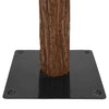 Slim juletre Grønn og hvit 210 cm PVC og Massivt Furu tre