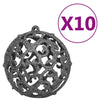 Slim juletre Grønn og hvit 210 cm PVC og Massivt Furu tre
