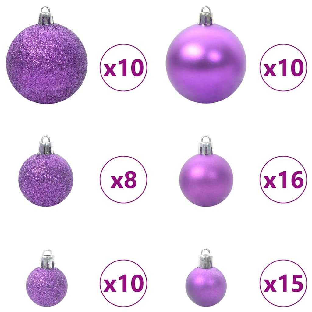 Slim juletre Grønn og hvit 210 cm PVC og Massivt Furu tre