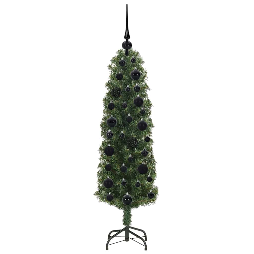 Kunstig juletre med 150 LED grønn 120 cm PVC og stål og plast