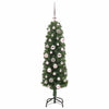 Kunstig juletre med 150 LED grønn 120 cm PVC og stål og plast