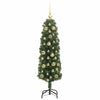 Kunstig juletre med 150 LED grønn 120 cm PVC og stål og plast