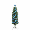 Kunstig juletre med 150 LED grønn 120 cm PVC og stål og plast