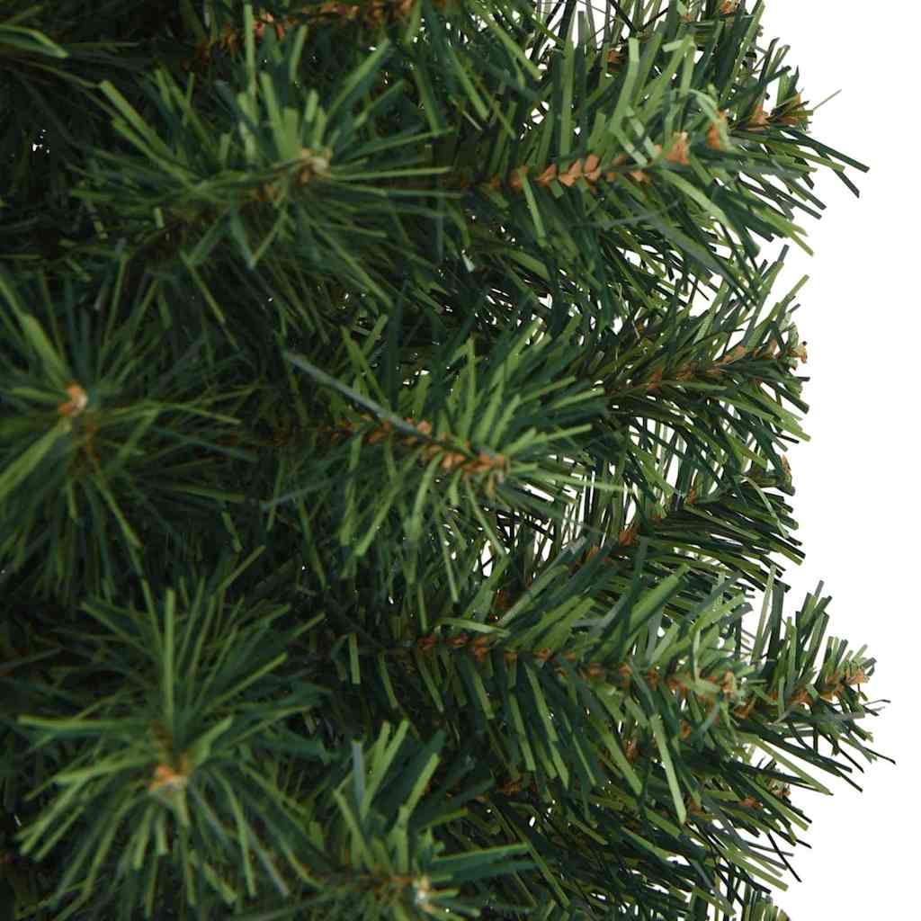 Kunstig juletre med 150 LED grønn 150 cm PVC og stål og plast vidaXL