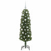 Kunstig juletre med 150 LED grønn 150 cm PVC og stål og plast