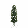 Kunstig juletre med 150 LED grønn 150 cm PVC og stål og plast