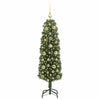 Kunstig juletre med 150 LED grønn 150 cm PVC og stål og plast