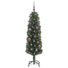 Kunstig juletre med 150 LED grønn 150 cm PVC og stål og plast