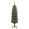 Kunstig juletre med 150 LED grønn 150 cm PVC og stål og plast