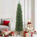 Kunstig juletre med 300 LED grønn 180 cm PVC og stål og plast