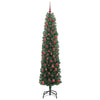Kunstig juletre med 300 LED grønn 180 cm PVC og stål og plast
