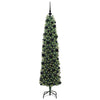 Kunstig juletre med 300 LED grønn 180 cm PVC og stål og plast