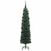 Kunstig juletre med 300 LED grønn 180 cm PVC og stål og plast
