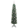 Kunstig juletre med 300 LED grønn 180 cm PVC og stål og plast