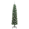 Kunstig juletre med 300 LED grønn 180 cm PVC og stål og plast