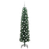 Kunstig juletre med 300 LED grønn 180 cm PVC og stål og plast