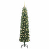 Kunstig juletre med 300 LED grønn 180 cm PVC og stål og plast