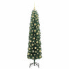 Kunstig juletre med 300 LED grønn 180 cm PVC og stål og plast