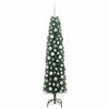 Kunstig juletre med 300 LED grønn 180 cm PVC og stål og plast