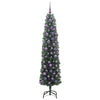 Kunstig juletre med 300 LED grønn 180 cm PVC og stål og plast