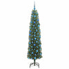 Kunstig juletre med 300 LED grønn 180 cm PVC og stål og plast