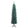 Kunstig juletre med 300 LED grønn 180 cm PVC og stål og plast