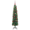 Kunstig juletre med 300 LED grønn 180 cm PVC og stål og plast
