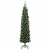 Kunstig juletre med 300 LED grønn 210 cm PVC og stål og plast