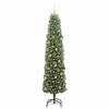 Kunstig juletre med 300 LED grønn 210 cm PVC og stål og plast