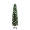 Kunstig juletre med 300 LED grønn 210 cm PVC og stål og plast
