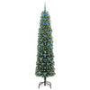 Kunstig juletre med 300 LED grønn 210 cm PVC og stål og plast