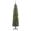 Kunstig juletre med 300 LED grønn 210 cm PVC og stål og plast