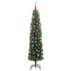 Kunstig juletre med 300 LED grønn 210 cm PVC og stål og plast
