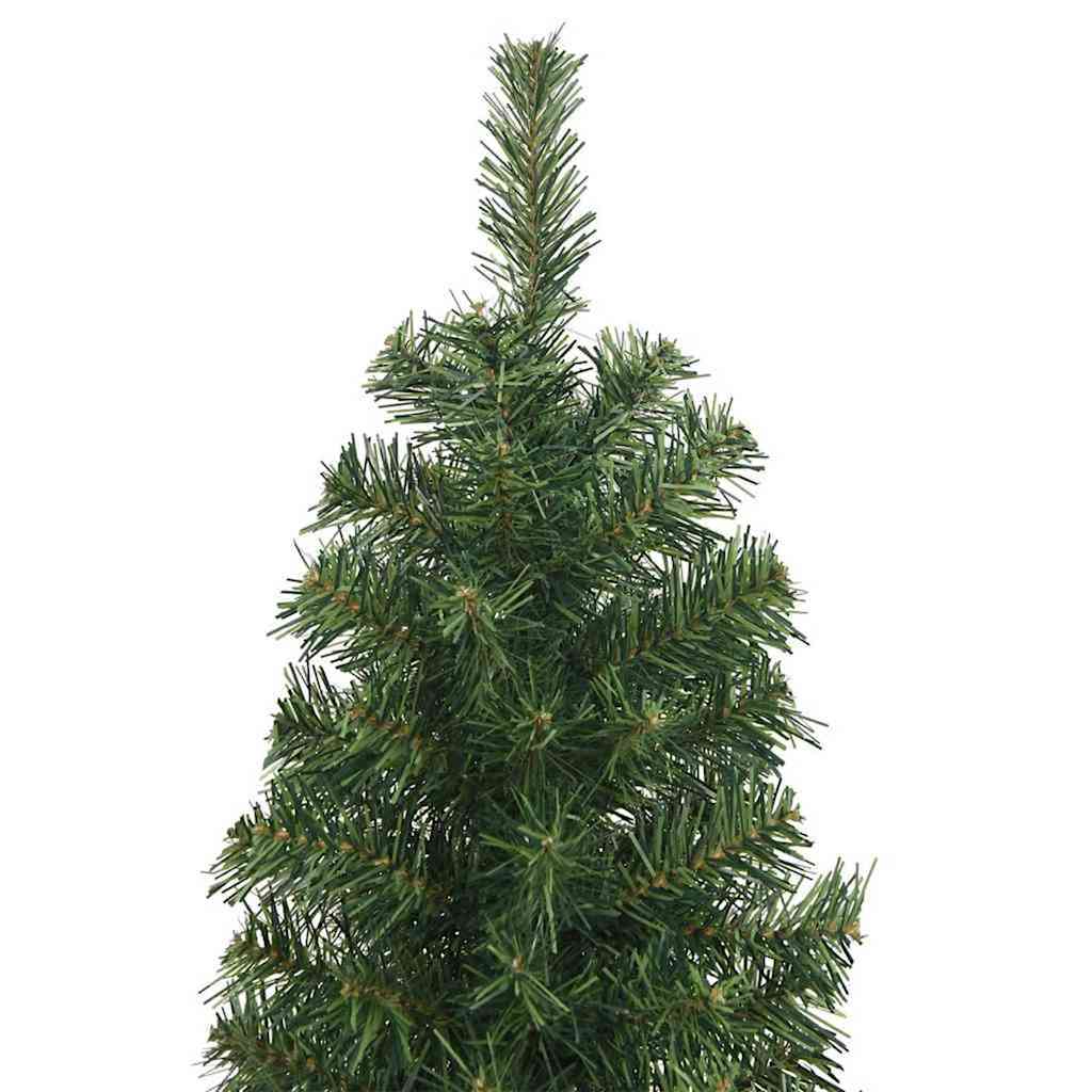 Kunstig juletre med 300 LED grønn 240 cm PVC og stål og plast