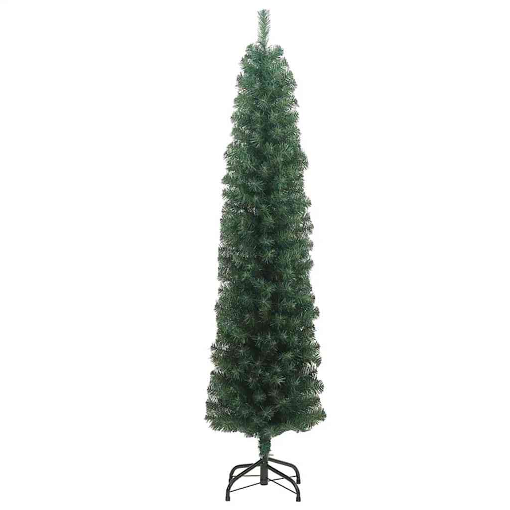 Kunstig juletre med 300 LED grønn 240 cm PVC og stål og plast