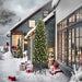 Kunstig juletre med 300 LED grønn 240 cm PVC og stål og plast