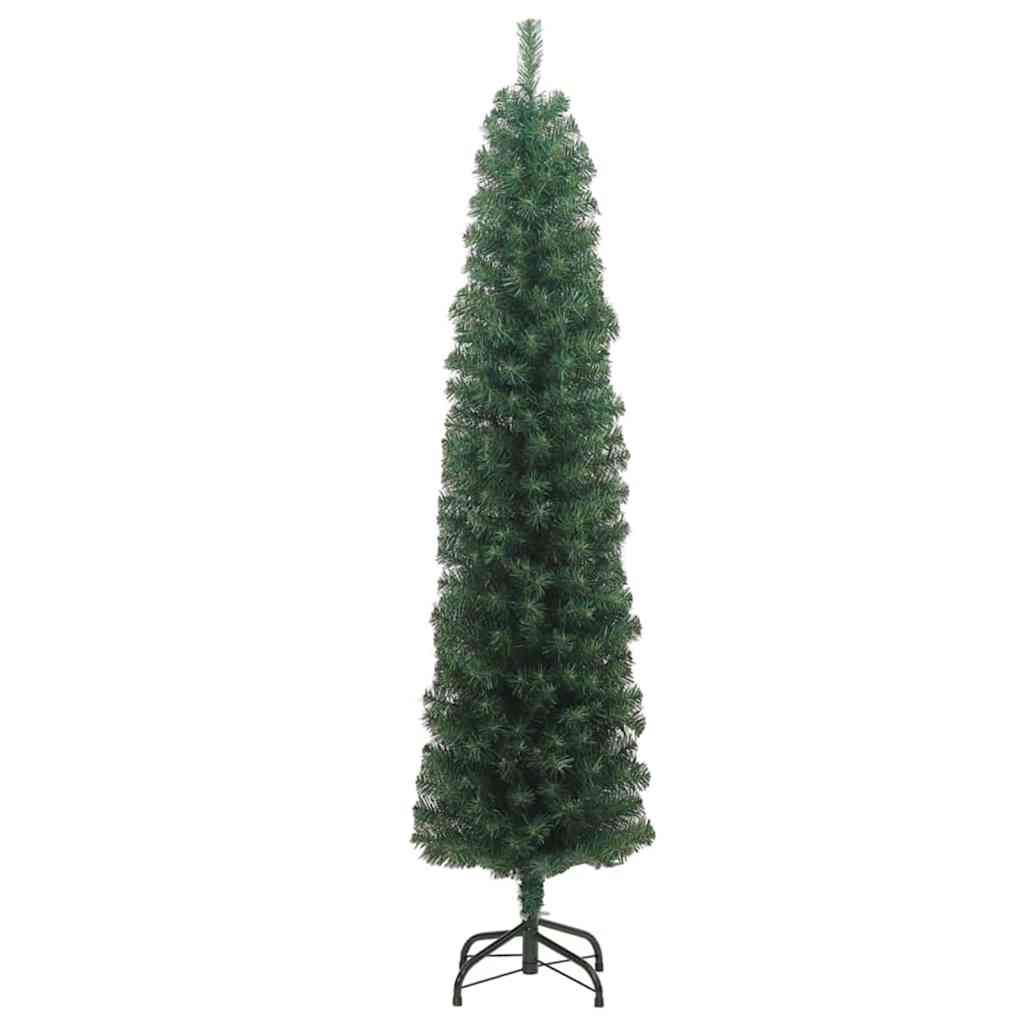 Kunstig juletre med 300 LED grønn 240 cm PVC og stål og plast