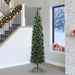 Kunstig juletre med 300 LED grønn 240 cm PVC og stål og plast vidaXL