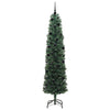 Kunstig juletre med 300 LED grønn 240 cm PVC og stål og plast