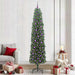 Kunstig juletre med 300 LED grønn 240 cm PVC og stål og plast vidaXL