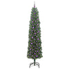 Kunstig juletre med 300 LED grønn 240 cm PVC og stål og plast
