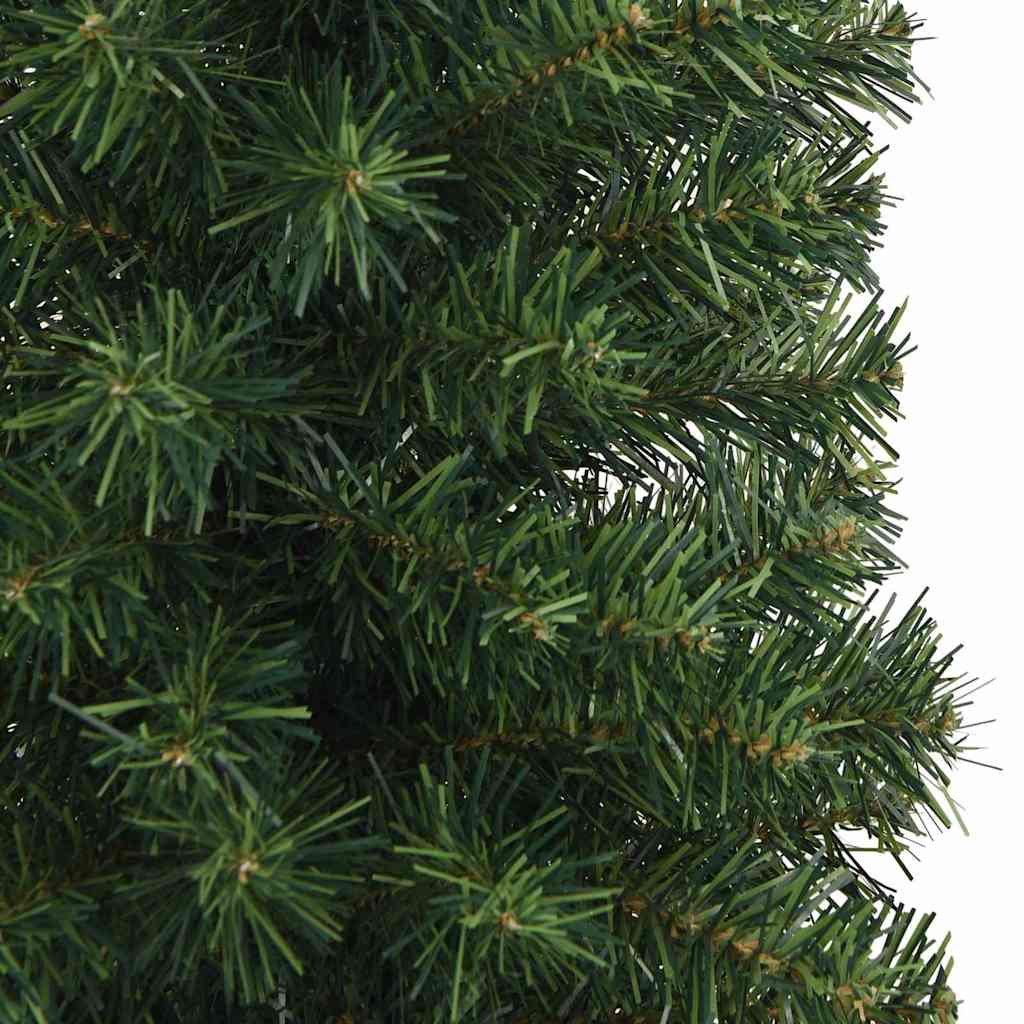 Kunstig juletre med 300 LED grønn 240 cm PVC og stål og plast vidaXL