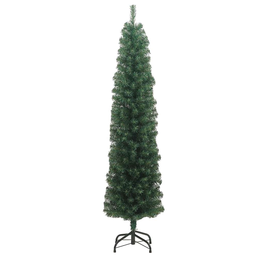 Kunstig juletre med 300 LED grønn 240 cm PVC og stål og plast