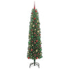 Kunstig juletre med 300 LED grønn 240 cm PVC og stål og plast