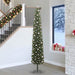 Kunstig juletre med 300 LED grønn 270 cm PVC og stål og plast vidaXL