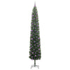 Kunstig juletre med 300 LED grønn 270 cm PVC og stål og plast