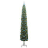 Kunstig juletre med 300 LED grønn 270 cm PVC og stål og plast