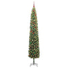 Kunstig juletre med 300 LED grønn 270 cm PVC og stål og plast