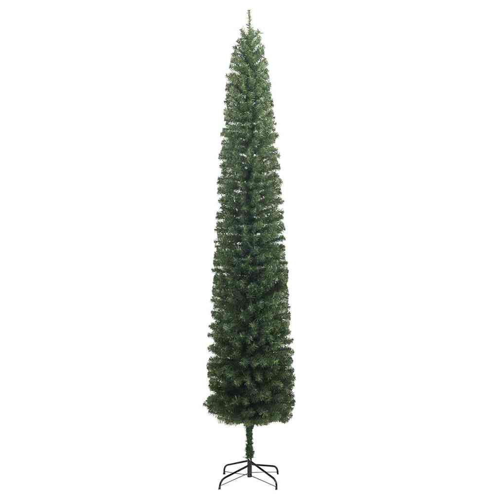 Kunstig juletre med 300 LED grønn 270 cm PVC og stål og plast