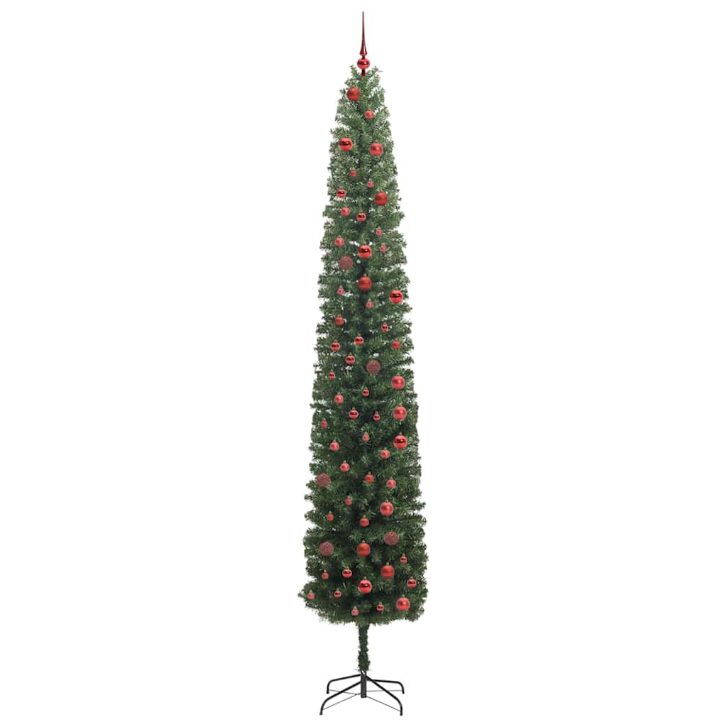 Kunstig juletre med 300 LED grønn 300 cm PVC og stål og plast
